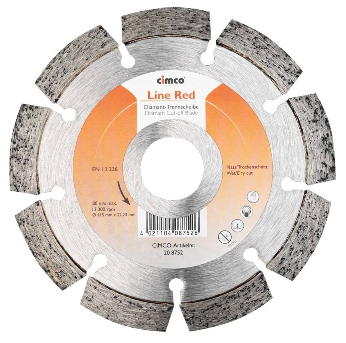 Cimco Werkzeuge Diamanttrennscheibe 208752-2
