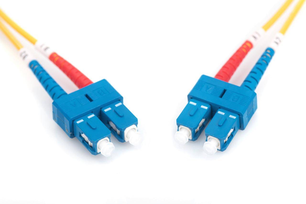 Digitus DK-2922-03 Glasfaser LWL Anschlusskabel 3.00 m Gelb [1x SC-Stecker - 1x SC-Stecker] 9/125 µ Singlemode OS2-4