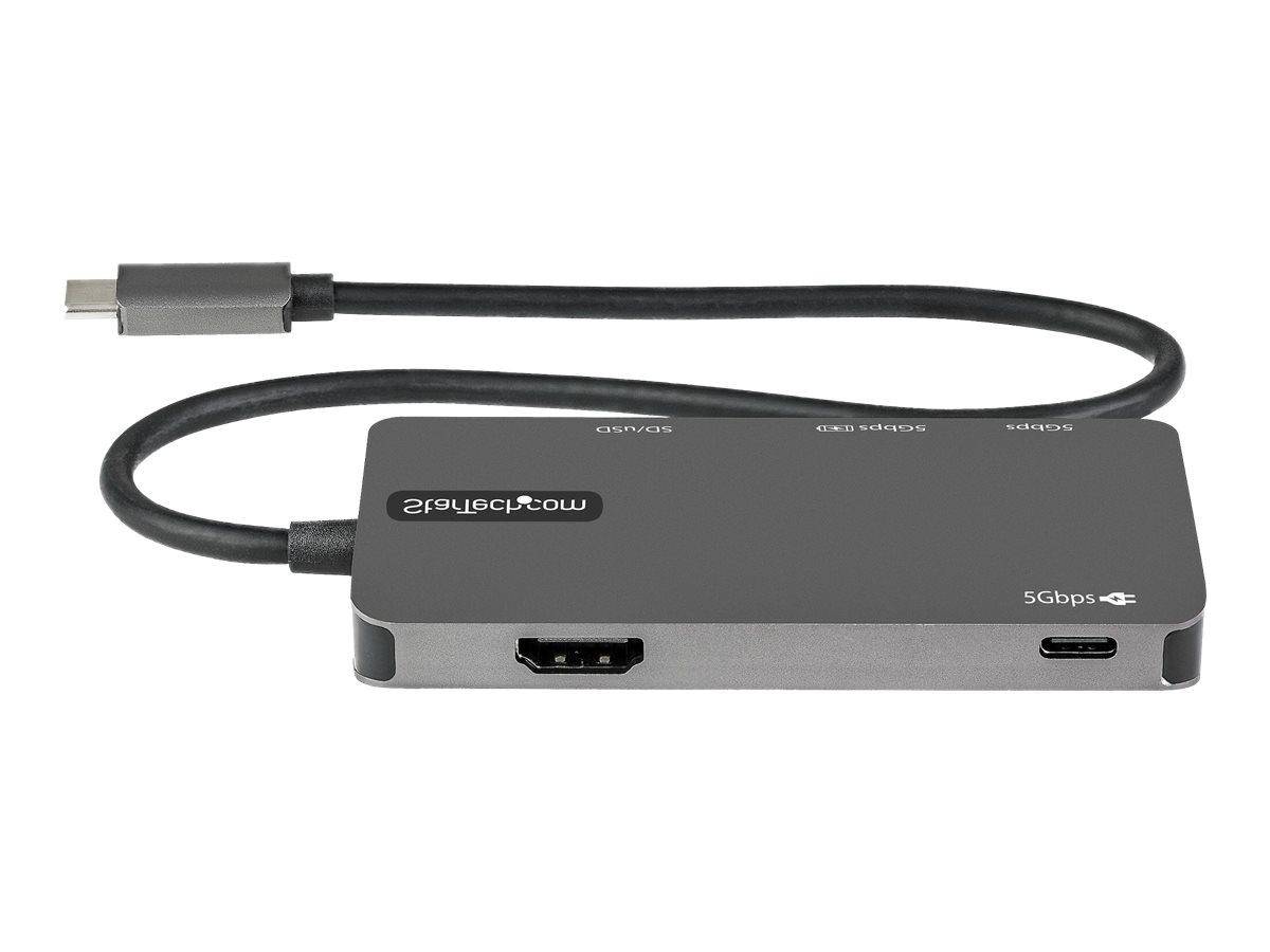 StarTech.com USB-C Multiport Adapter - USB-C auf 4K-HDMI, 100W PD Pass-Through, SD-/MicroSD-Steckplatz --2