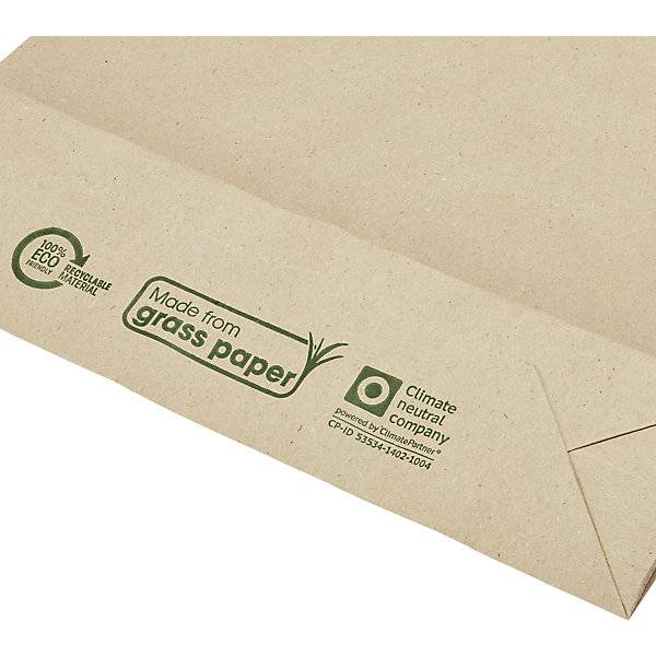 Faltentasche aus Graspapier LxB 300 x 190 mm VE 500 Stk. ratioform 694905 49 (GMF1)-3