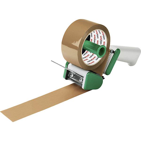 Handabroller geräuscharm mit Bremse für Bandbreite 50 mm. TAKKT Industrial & Packaging GmbH 69566549-0