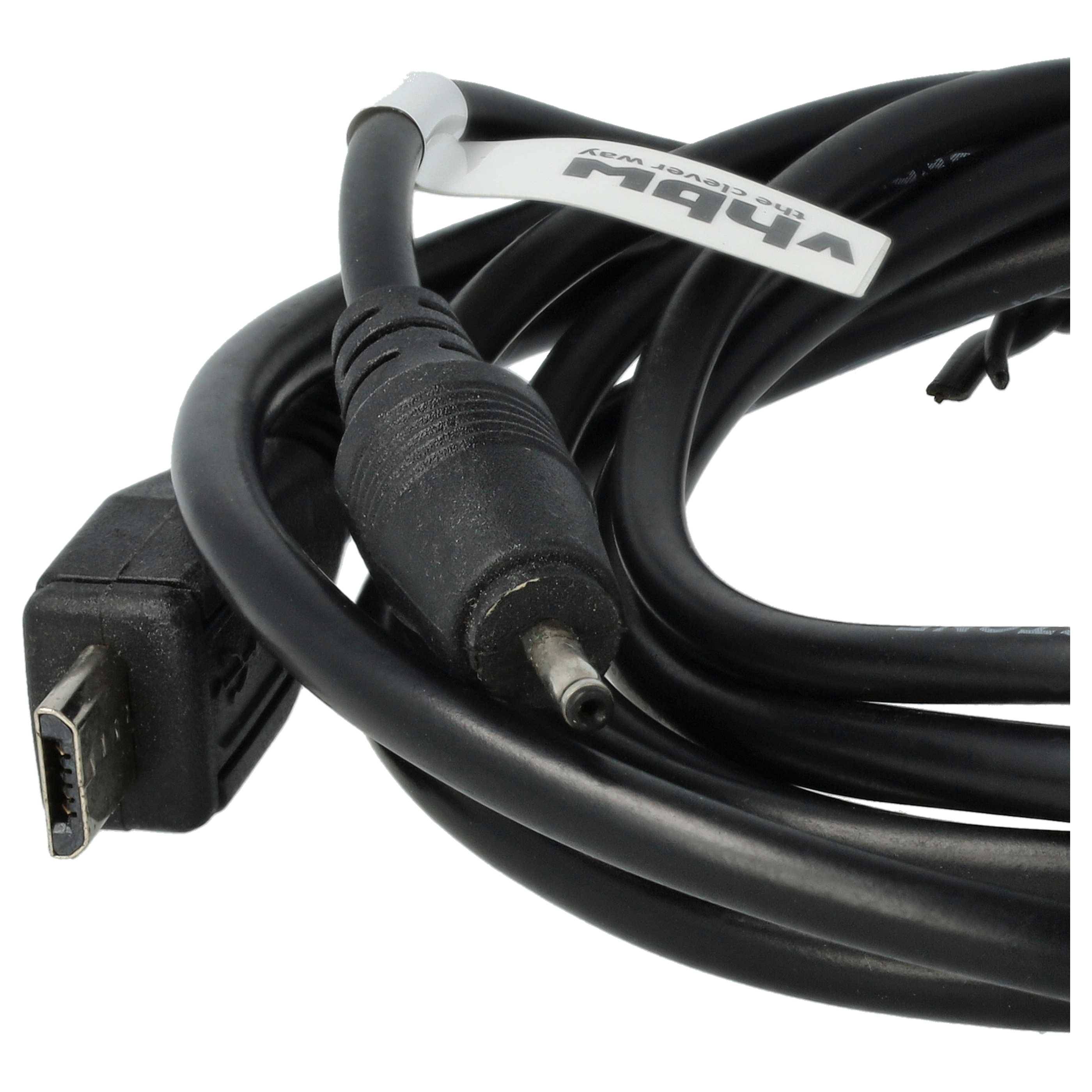 vhbw USB Datenkabel kompatibel mit Nokia N96 | X3 Handy - schwarz-4