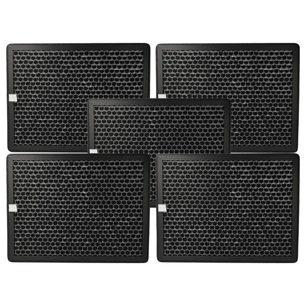 vhbw 5x Aktivkohlefilter kompatibel mit Philips AC3829/10 | AC2889/10, AC2887/10, AC2882/10 Luftreiniger - Luftfilter