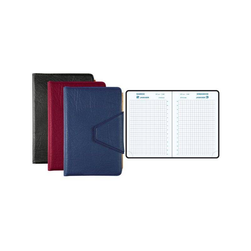 EXACOMPTA Agenda de poche Journal 13 Quadrillé 2027, assorti-0