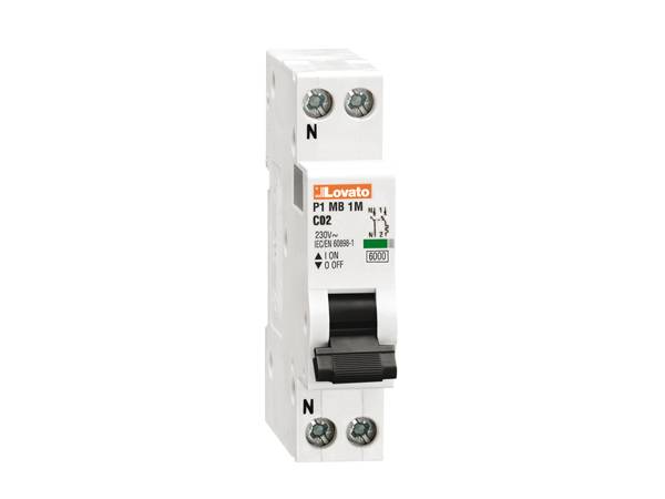 Lovato electric P1MB1PB02 Leitungsschutzschalter 1-polig 2A 230V/AC B-Charakteristik-0