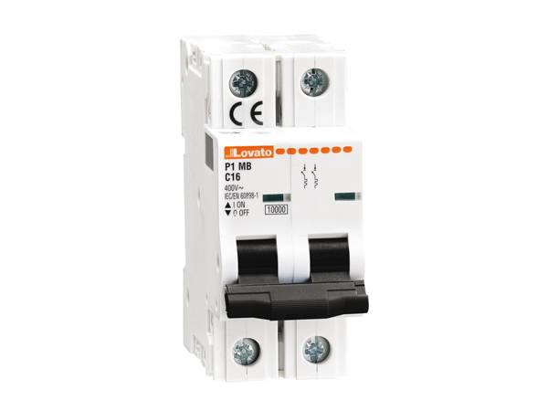 Lovato electric P1MB2PB16 Leitungsschutzschalter 2-polig 16A 230V/AC B-Charakteristik-0