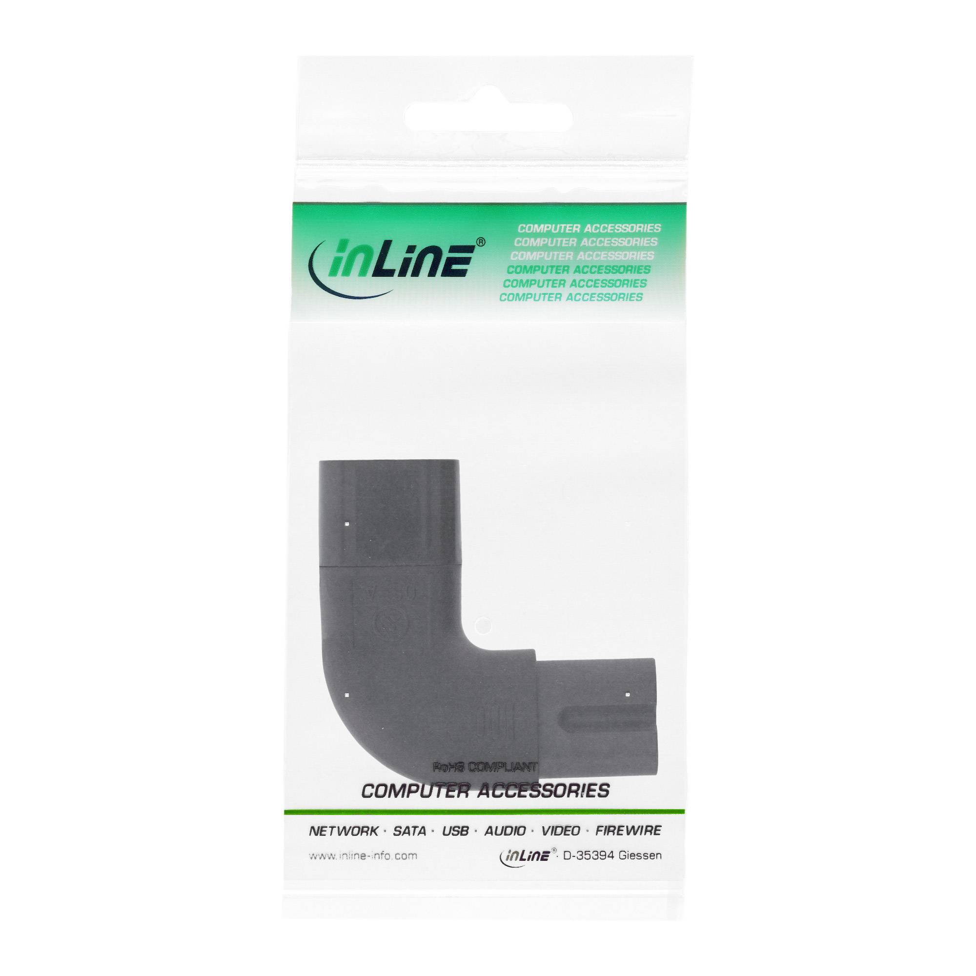 InLine® Netzadapter IEC 60320 C8 / C7, links/rechts gewinkelt 2pol.-1