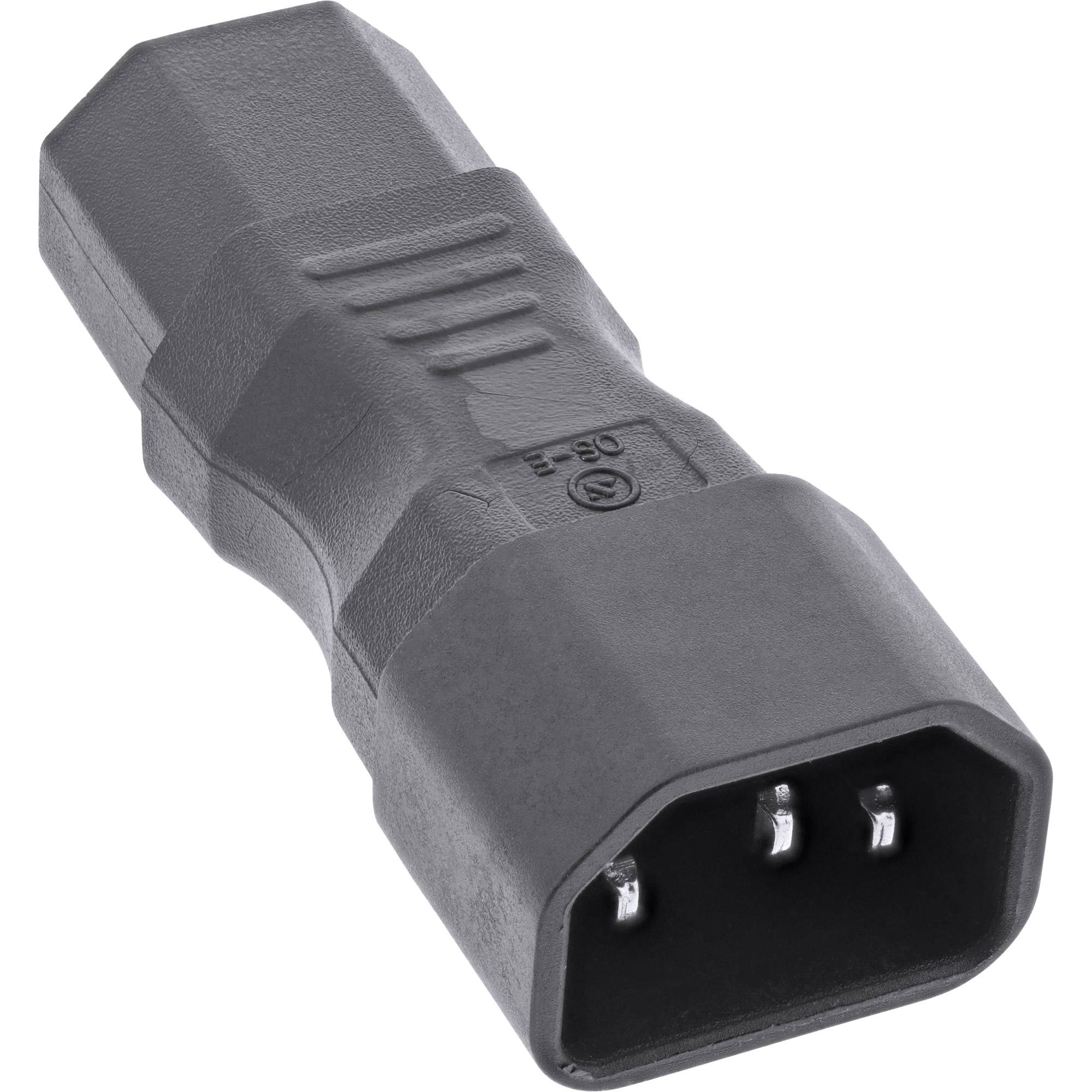 InLine® Netzadapter IEC 60320 C14 / C13, 3pol. Kaltgeräte-1