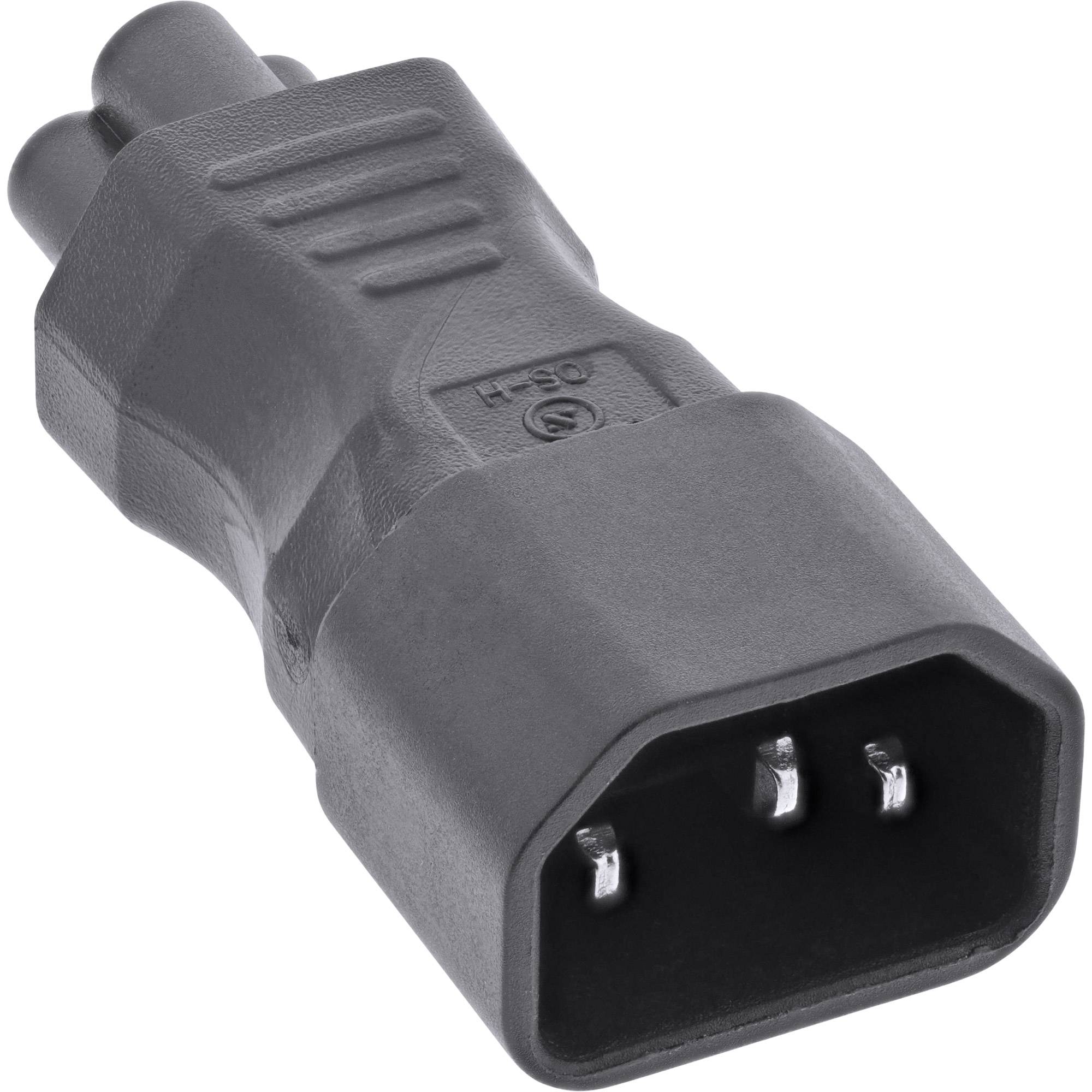 InLine® Netzadapter IEC 60320 C14 / C5, 3pol. Kaltgeräte / Notebook-1