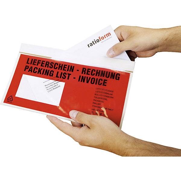 Dokumententaschen Premium VE 500 Stk LxB 240 x 185 mm. TAKKT Industrial & Packaging GmbH 70881449-1