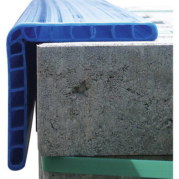Kantenschutzschiene aus PE Schenkelmaße 120 x 120 mm Länge 800 mm blau ab 2 Stk. TAKKT Industrial & Packaging-3