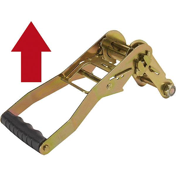 Zurr-/Spanngurtset 2 Gurte mit Spitzhaken und Druckratsche LxB 8 m x 50 mm 2500/5000 daN Losende 77 m. TAKKT-1