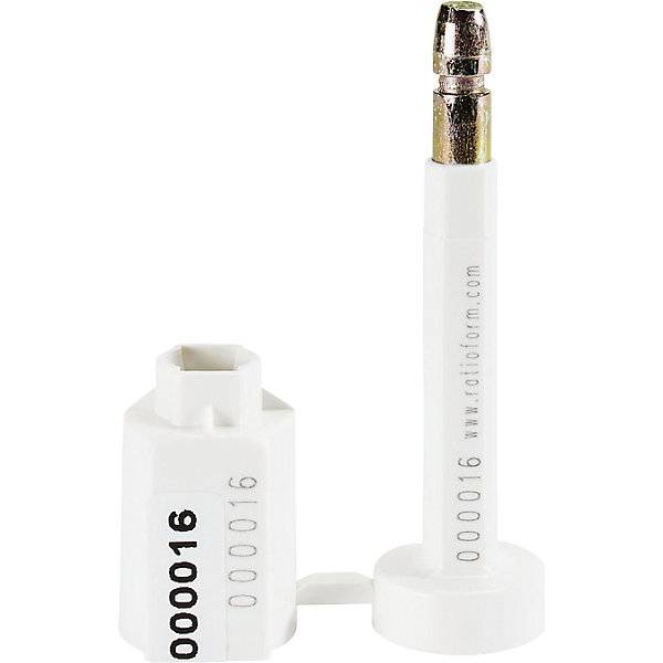 Containerplombe mit Anti-Spin-Funktion Stahl VE 10 Stk weiß oder gelb ab 2 VE. TAKKT Industrial & Packaging-0