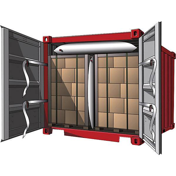 Stausäcke aus Kunststoff Außen-LxB 900 x 1800 mm VE 5 Stk. TAKKT Industrial & Packaging GmbH 69958449-1