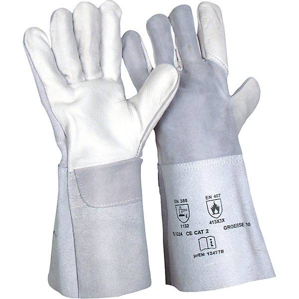 Hitzeschutz-Handschuhe Leder VE 12 Paar Größe 10. Richard Leipold GmbH 71065449-0