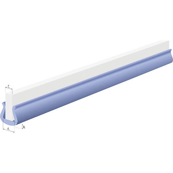 U-Profil Standard PE blau Länge 2 m Innenmaß 92 ±3 mm Kantenstärke 80 - 100 mm VE 36 Stk. 69837249 698372