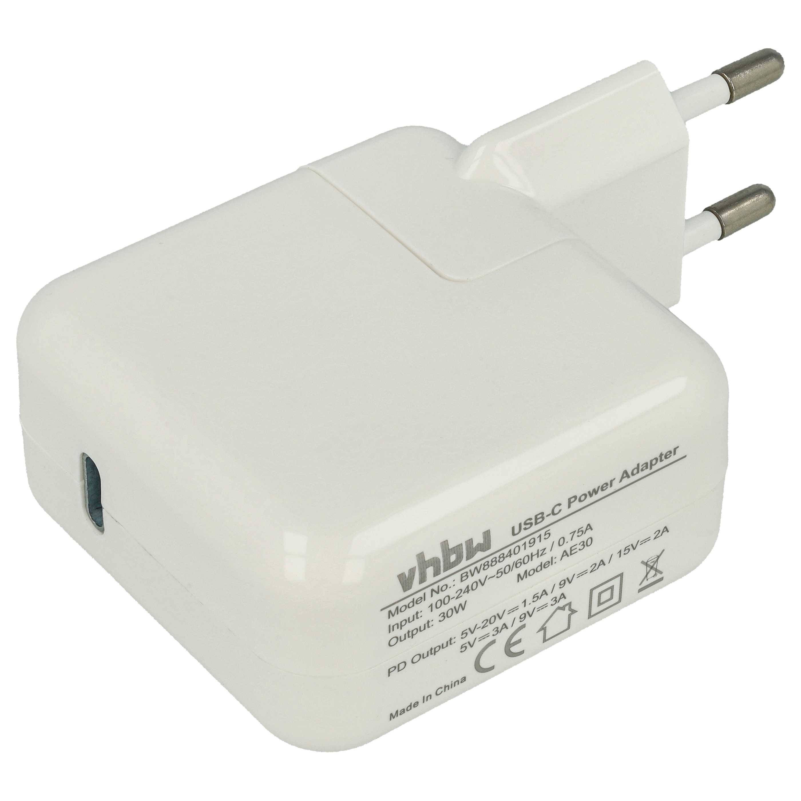 vhbw Netzteil / Ladegerät kompatibel mit Apple iPhone 13 | 12 Pro, 12 Pro Max, 13 Mini Elektrogeräte - USB-C Netzadapter-0