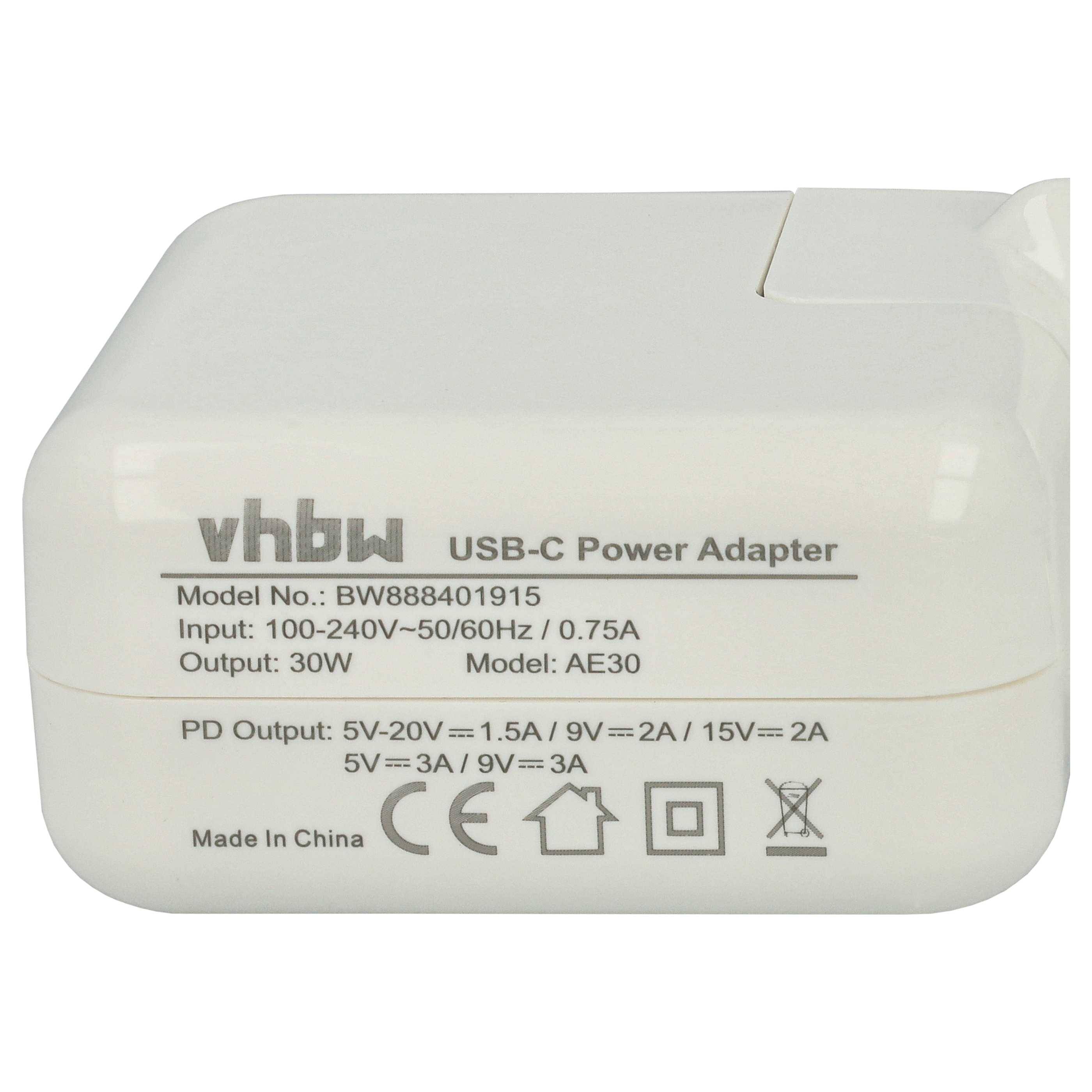 vhbw Netzteil / Ladegerät kompatibel mit Apple iPhone 13 | 12 Pro, 12 Pro Max, 13 Mini Elektrogeräte - USB-C Netzadapter-4
