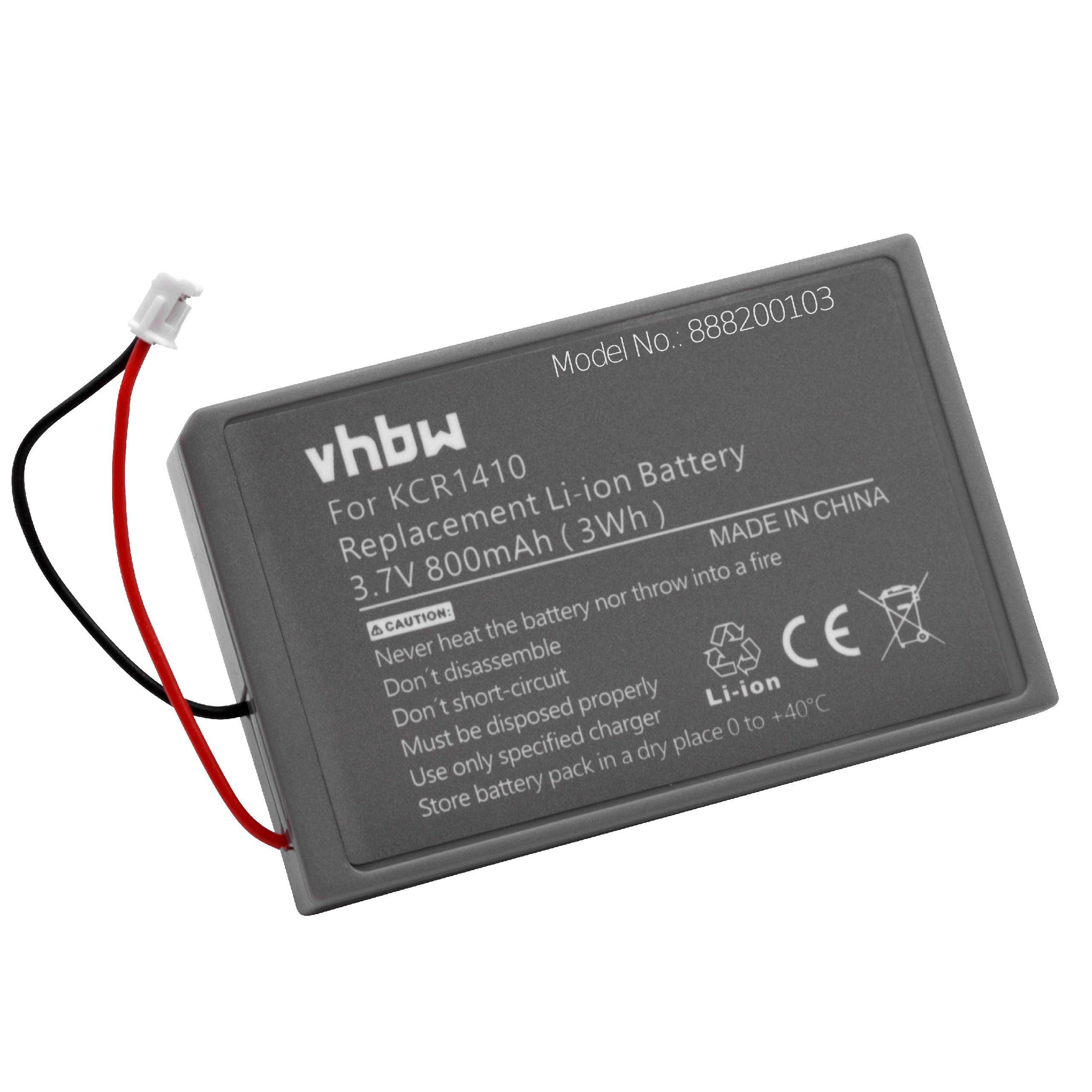 vhbw Akku kompatibel mit Sony PS4 Dualshock V2 CUH-ZCT2J29 | CUH-ZCT2U Controller (800mAh, 3,7V, Li-Ion)-1