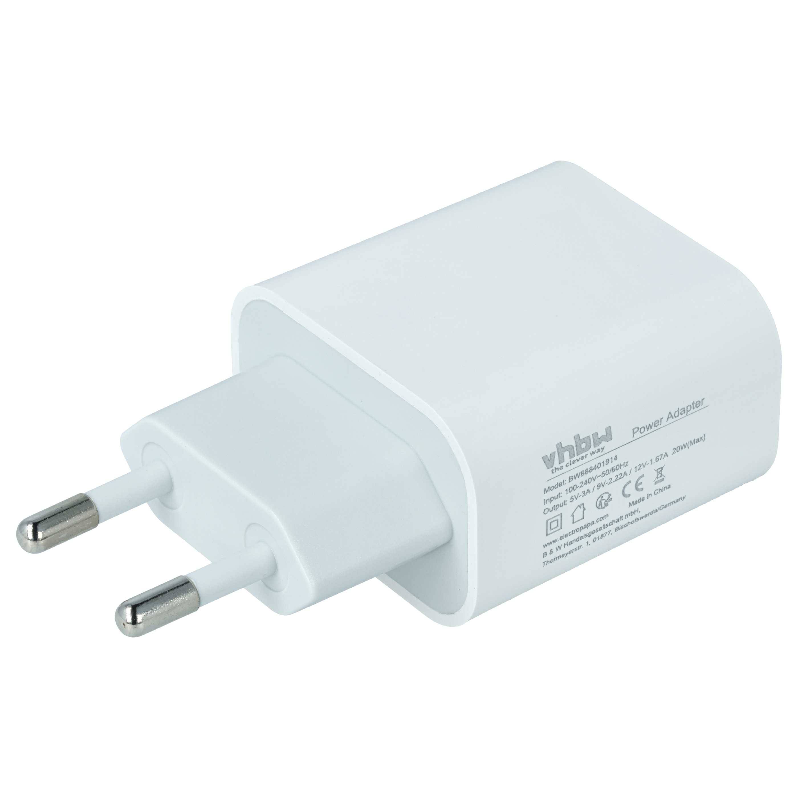 vhbw Netzteil / Ladegerät kompatibel mit Apple iPod Touch 4th Gen | Touch 5th Gen Elektrogeräte - USB-C Netzadapter 5 /-3