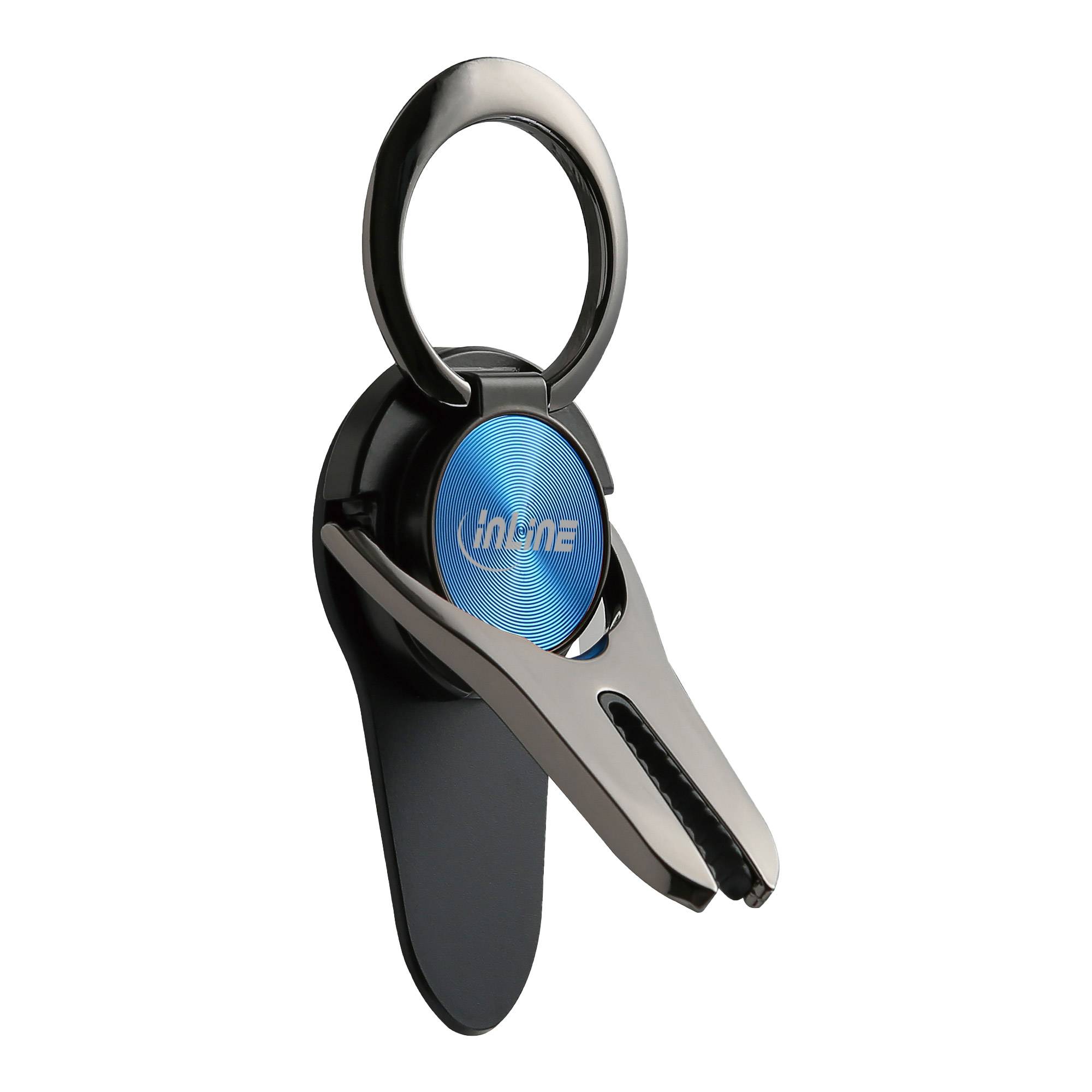 InLine® Smartphone 3in1 Smartclip, blau-3