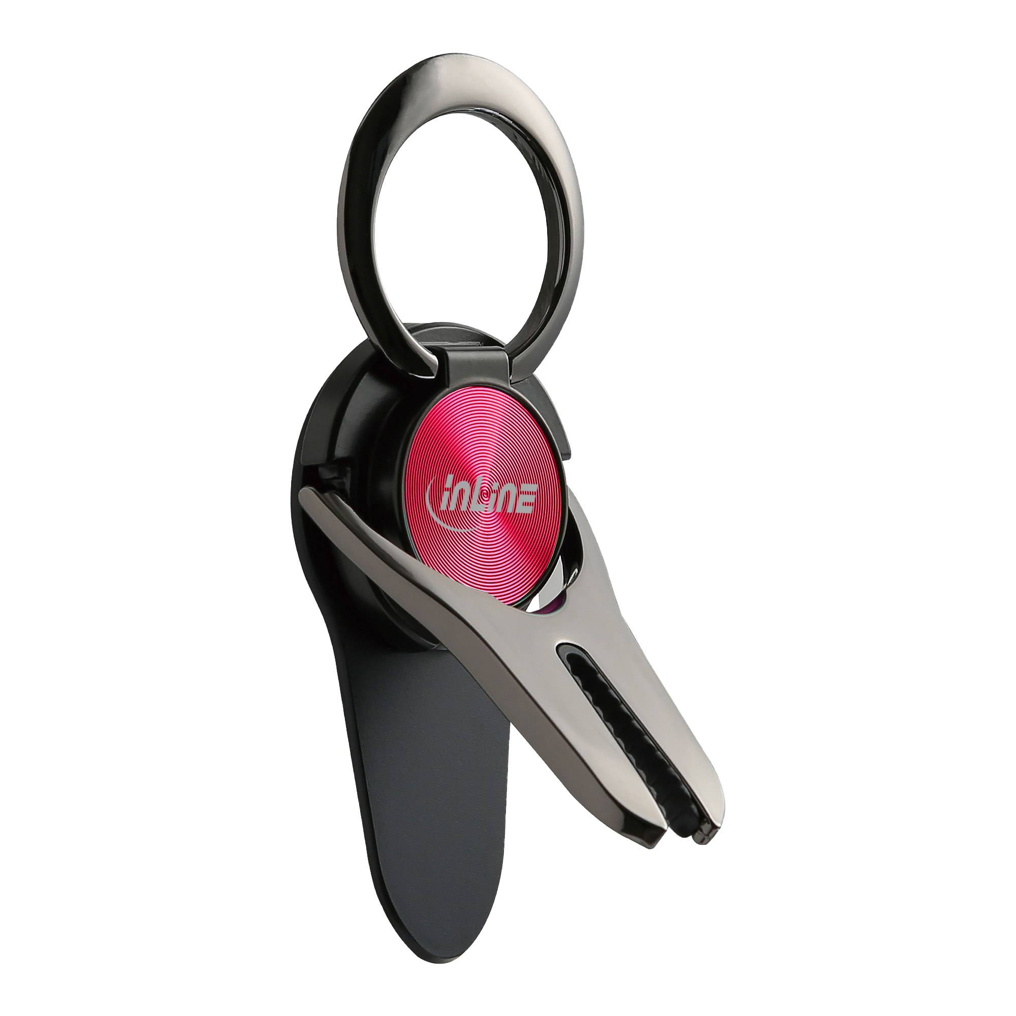 InLine® Smartphone 3in1 Smartclip, rot-3