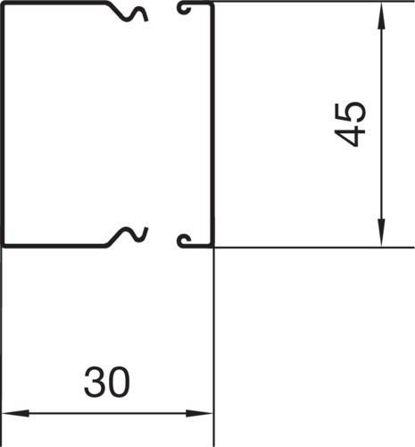 2 Mtr. Tehalit Leitungsführungskanal LFS 300450-1