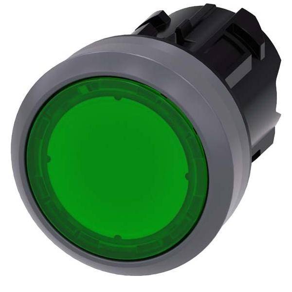 Siemens Dig.Industr. Drucktaster 22mm, rund, grün 3SU1031-0AB40-0AA0-0