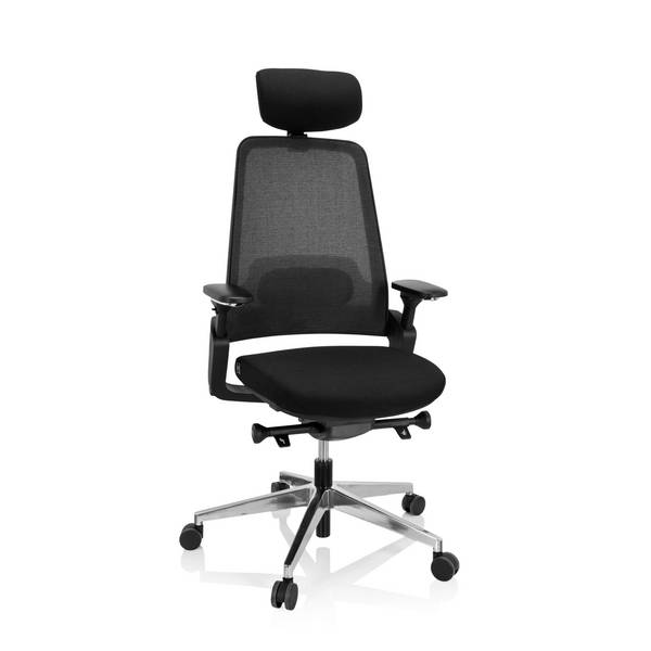 Bürostuhl Drehstuhl BRACIO Stoff schwarz hjh OFFICE