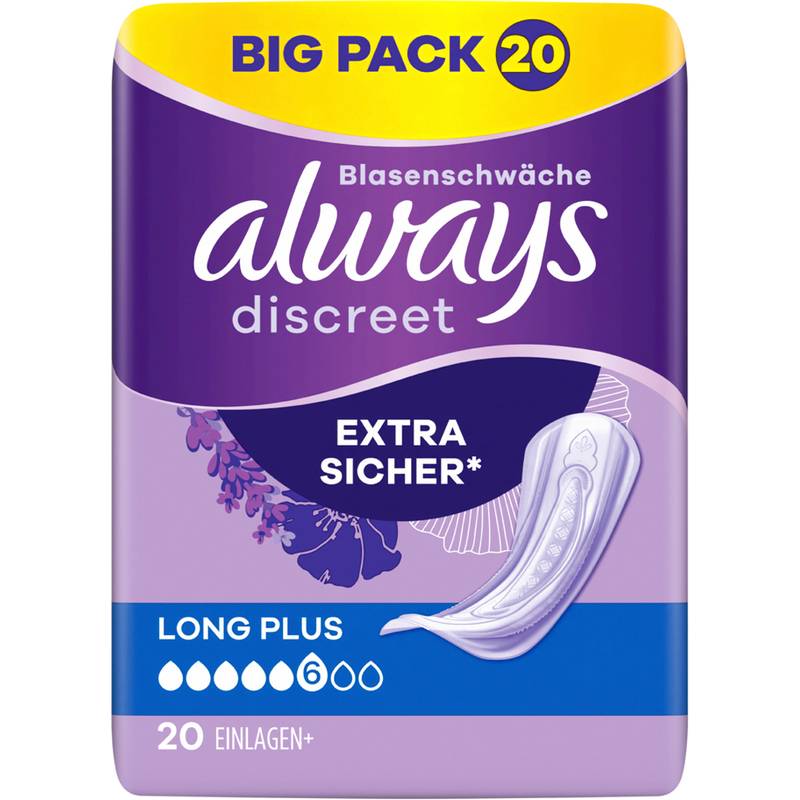 always discreet Inkontinenz-Einlage Long Plus Big Pack-0