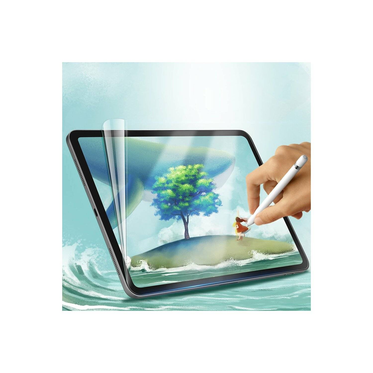Matte Papier Schutzfolie Displayschutz zum Zeichnen Schreiben PET Folie kompatibel mit Lenovo Tab P11-1