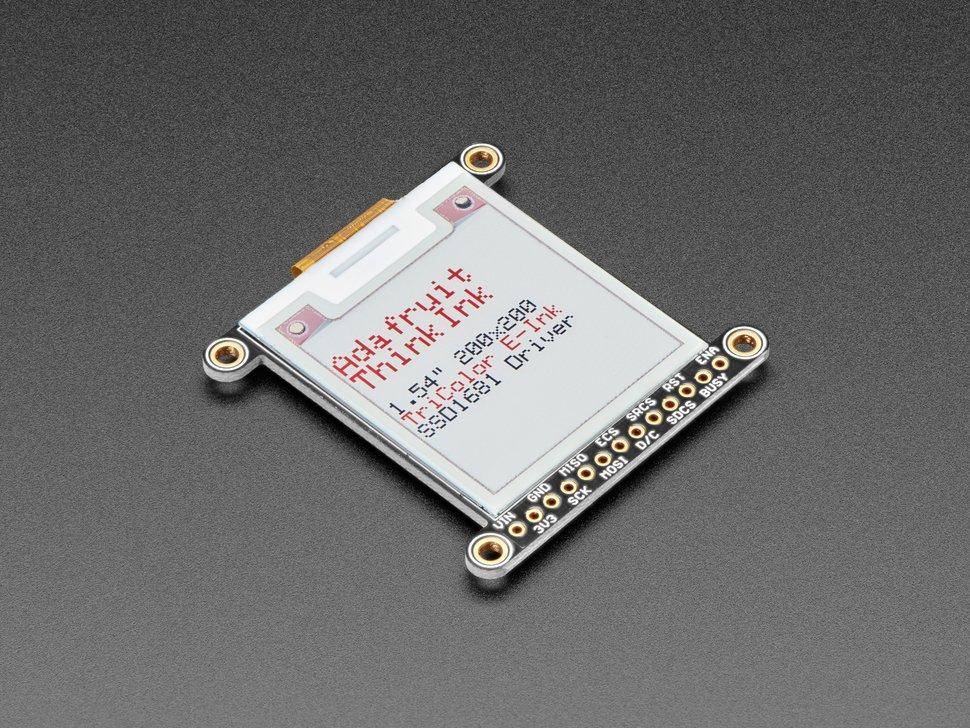 Adafruit 1.54\" dreifarbiges eInk / ePaper 200x200 Display mit SRAM-0