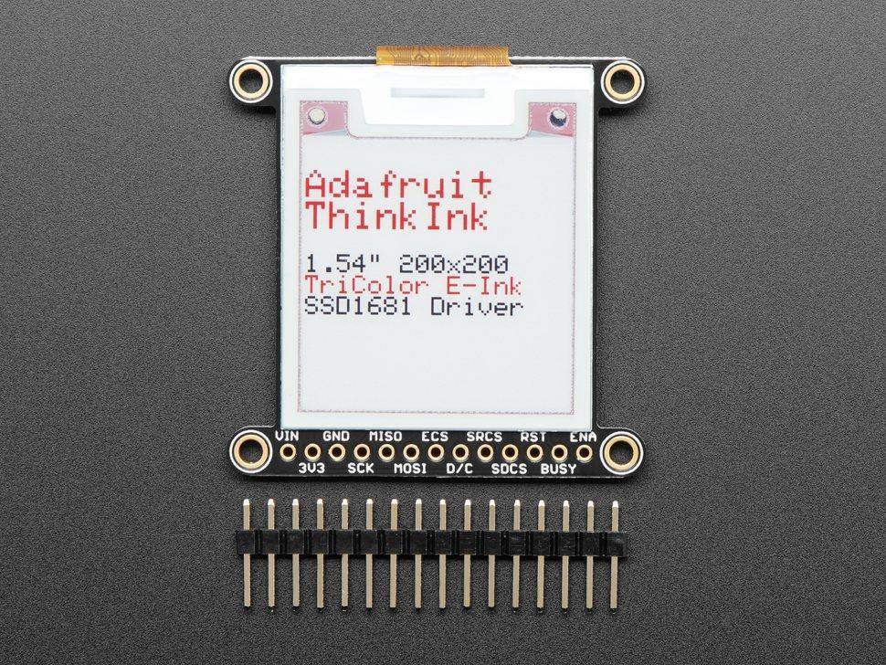 Adafruit 1.54\" dreifarbiges eInk / ePaper 200x200 Display mit SRAM-1