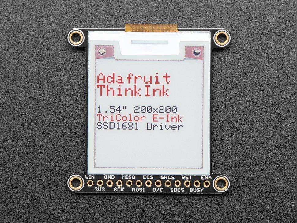 Adafruit 1.54\" dreifarbiges eInk / ePaper 200x200 Display mit SRAM-4