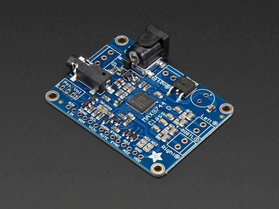 Adafruit Stereo 20W Class D Audio Amplifier - MAX9744-0