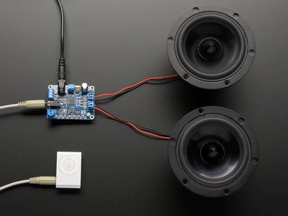 Adafruit Stereo 20W Class D Audio Amplifier - MAX9744-3