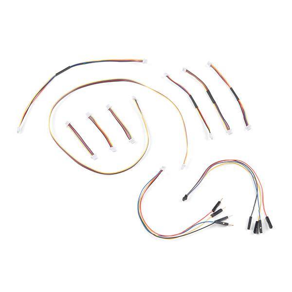 SparkFun Qwiic Cable Kit with 10 Cables 1mm JST Termination-0