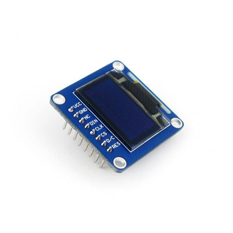 0.96\" 128x64 OLED Display Modul, zweifarbig (gelb/blau), SPI/I2C Interface, vertikale Stiftleiste-0