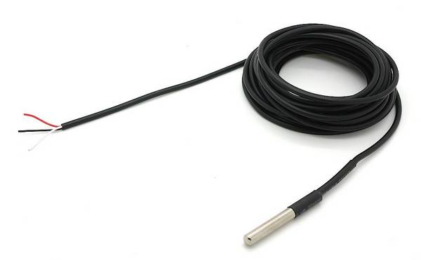 DS18B20 IC digitaler Temperatursensor wasserdicht - Kabellänge: 5,00 m