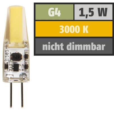 LED-Stiftsockellampe, G4, 1,5W, 200 lm, warmweiß