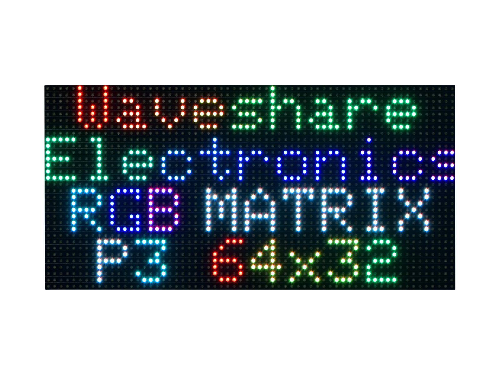 WaveShare RGB Full-Color LED Matrix Panel, 64x32 Pixels, Adjustable Brightness