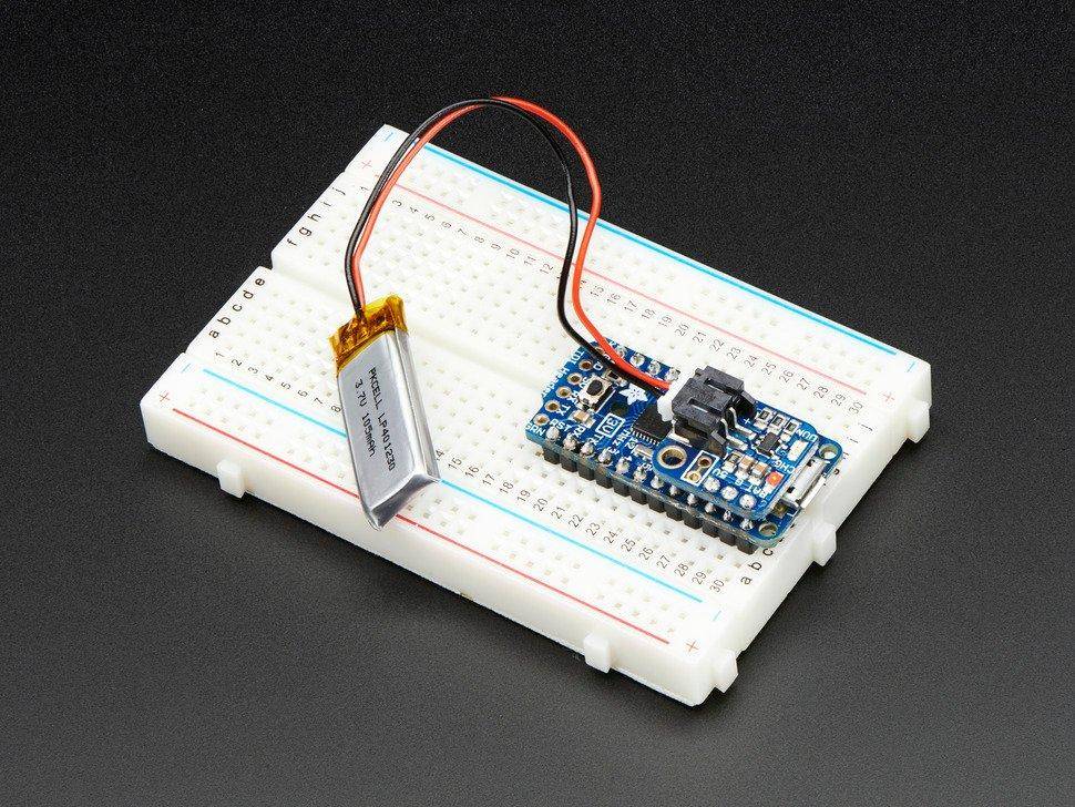 Adafruit Pro Trinket LiIon LiPoly Backpack Add-On 3.3V Platine-3