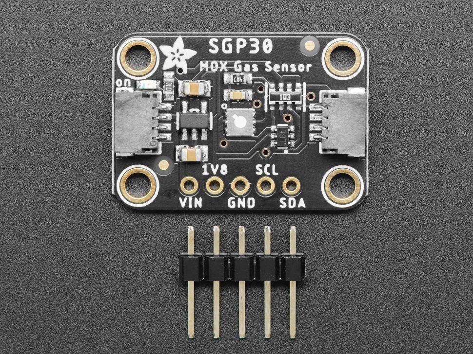 Adafruit SGP30 - Gas, Luftfeuchtigkeit, Innenraum-Luftqualität (IAQ) Evaluierungsboards - Sensore-1