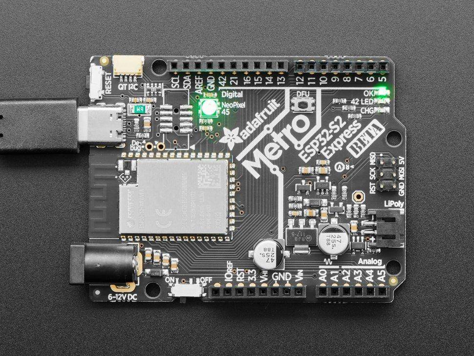 Adafruit ESP32-S Transceiver; 802.11 b/g/n (Wi-Fi, WiFi, WLAN) 2,4GHz Evaluierungsplatine 4775-4