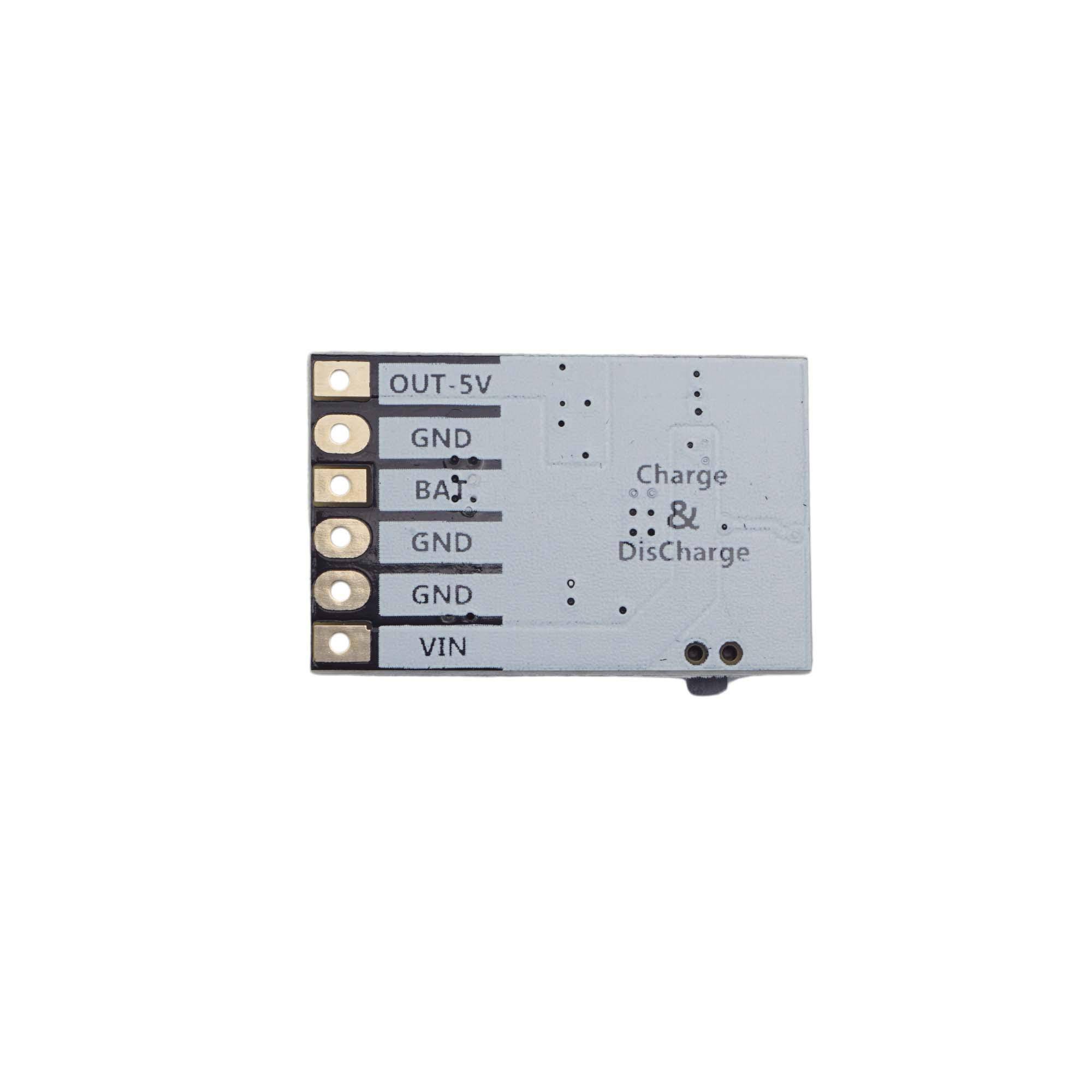 4in1 Lade-, Entlade-, Schutzschaltungs-, Spannungswandler Modul für 3,7V Lithium Akkus, 5V / 2A-2