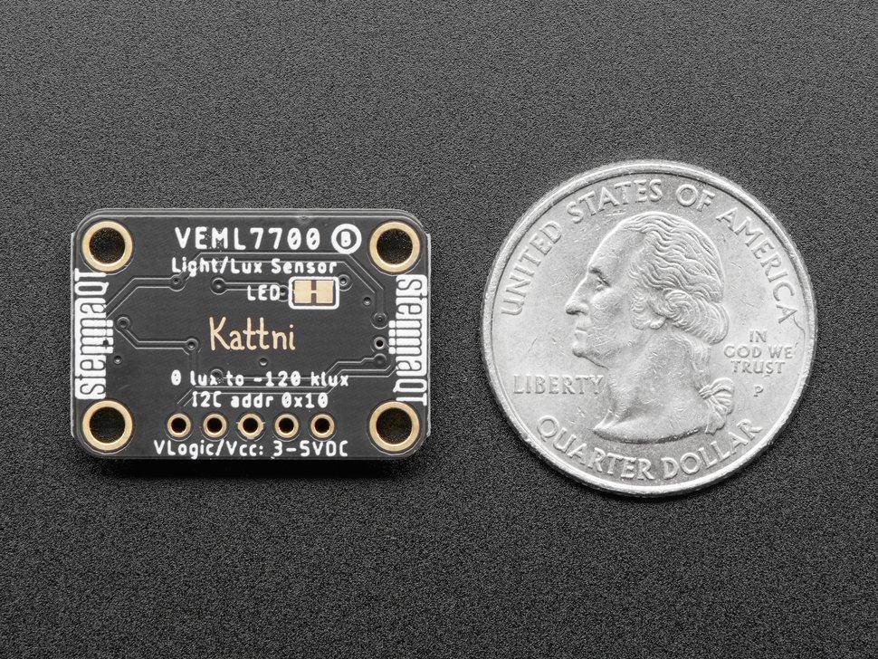 Adafruit Right Angle VEML7700 Lux Sensor I2C Light Sensor 5378-4