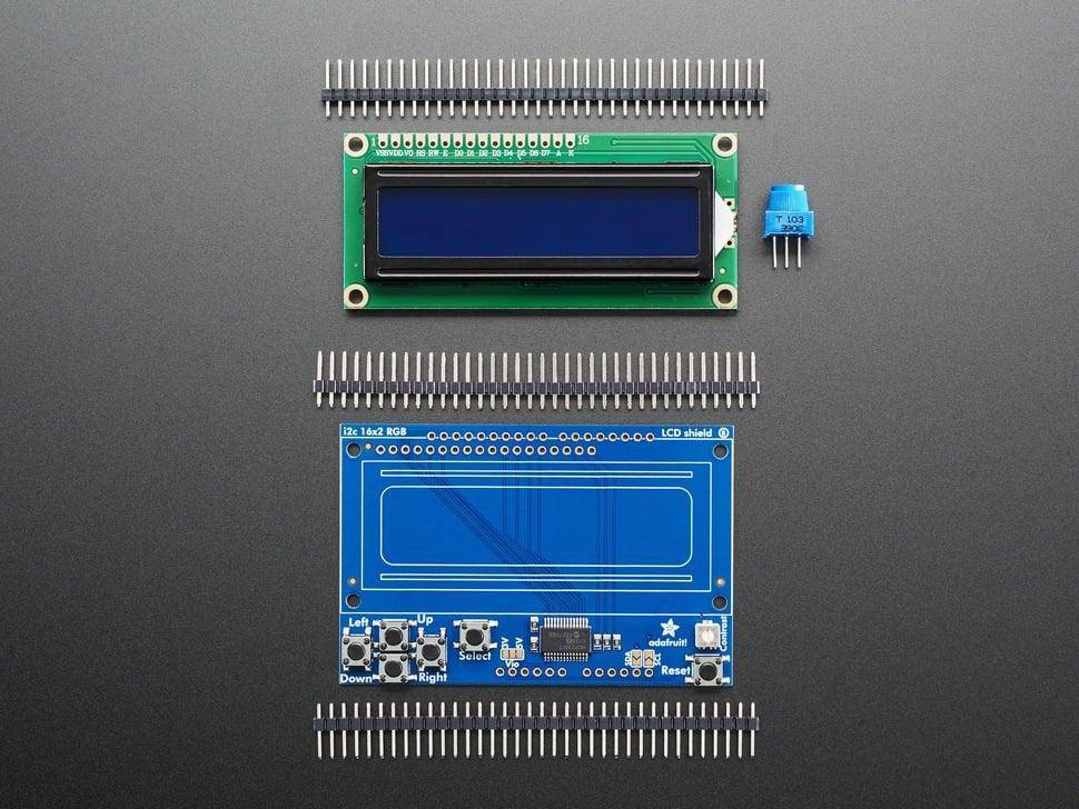 Adafruit LCD Shield Kit inkl. 16x2 Display-1