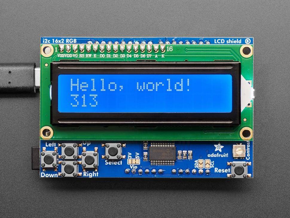 Adafruit LCD Shield Kit inkl. 16x2 Display-4