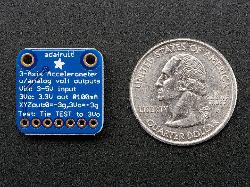 Adafruit ADXL335 - Beschleunigungsmesser, 3 Achsen Evaluierungsboards - Sensoren 163-2