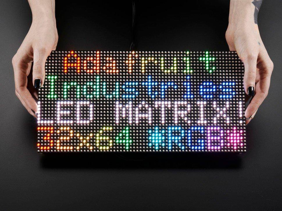 64x32 RGB LED Matrix - 5mm Raster-0
